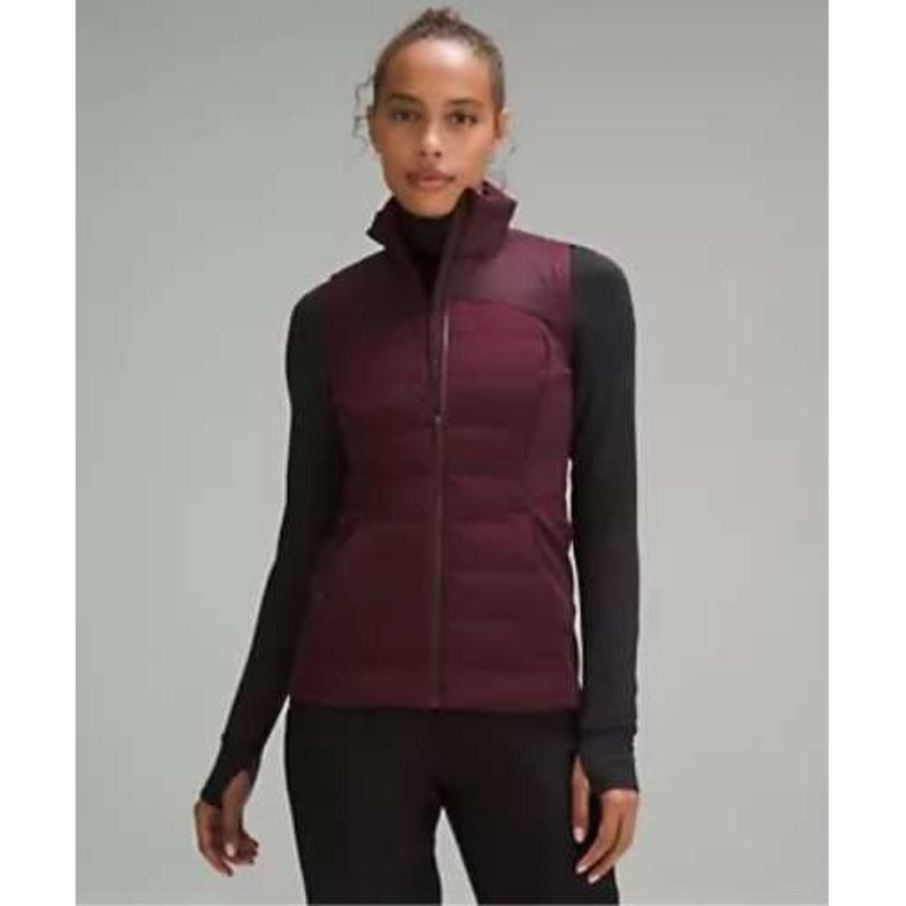 Lululemon‎ Down For It All Vest Purple Size 8 EUC